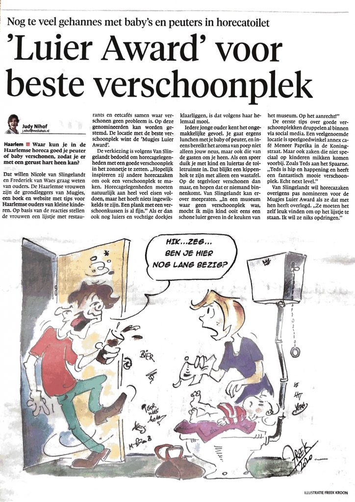 Haarlems Dagblad artikel Mugjes Luier Awards